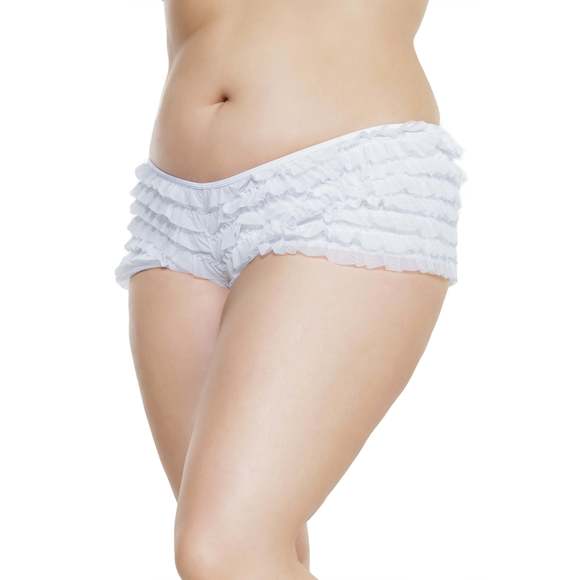 Booty Short- Coquette - 114 - White - Picture 3 of 5